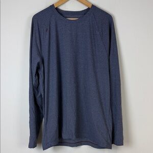 Rhone Men's Blue Long Sleeve Shirt Size XL